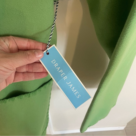 NEW Women’s Draper James Blanket Stitch Green Jacket - Picture 9 of 15